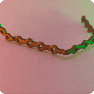 Індивідуальна пластина для реконструкції нижня щелепа 3д імплантат надрукований друк медичне застосування медичний сплав Ti6Al4V Grade23 хірургія стоматологія 3д друк нижньої щелепи